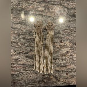 Halloween ghost rhinestone earrings Halloween bedazzled gold